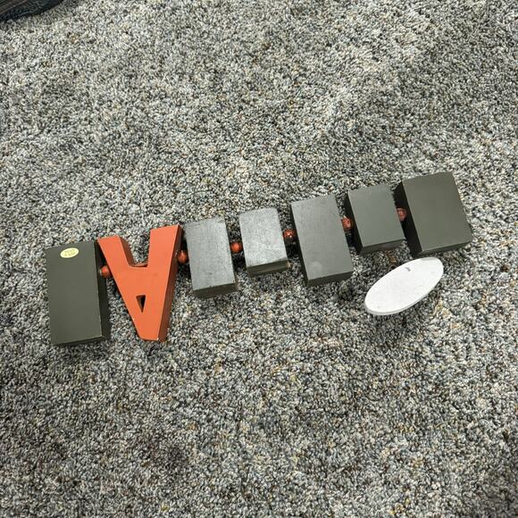 Happy Harvest Tabletop Home Decor Fall Autumn Mixed Prints Letter Cutouts - Picture 4 of 9